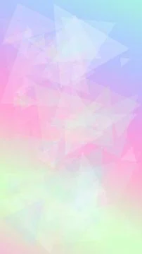 Pastel abstract geometric triangles in soft pink, blue, and green create a .. Stock Illustration