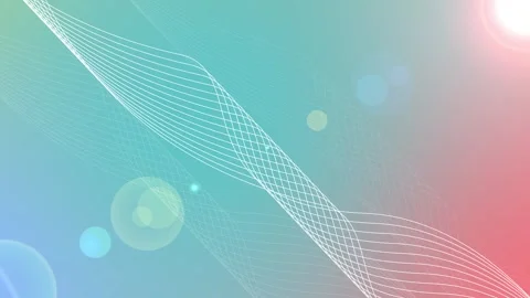 Pastel abstract gradient background with flowing wave lines animation 動画素材 328209486