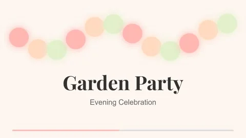 Pastel abstract graphic for spring or summer garden party invitation design Stock Footage 336805796