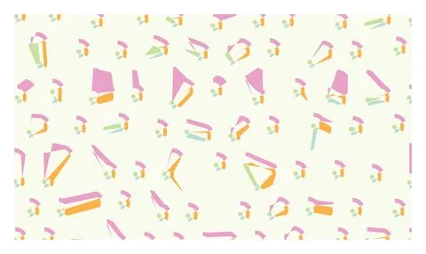 Pastel abstract shapes and patterns on light background, soft and modern de.. Illustrazione stock