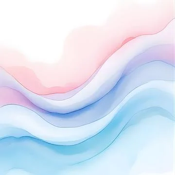 Pastel Abstract Waves Background Stock Illustration
