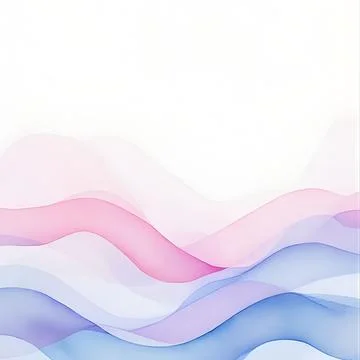 Pastel Abstract Waves Background Stock Illustration