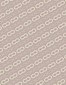Pastel almond rose patterned wallpaper-style design in pale mint, beige, soft ro イラスト素材