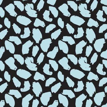 Pastel Animal Leopard Seamless Pattern Background Stock Illustration