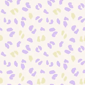 Pastel Animal Leopard Seamless Pattern Background 스톡 일러스트