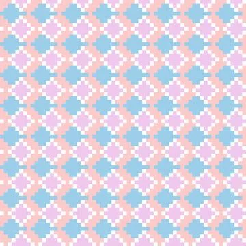 Pastel Argyle Seamless Pattern Background 스톡 일러스트