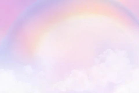 Pastel background with aesthetic pink gradient sky Stock Illustration