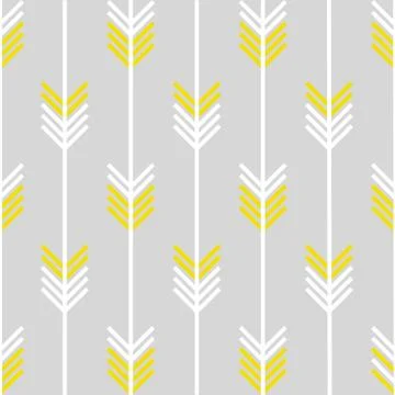 Pastel background with arrows pointing down on vertical lines Illustrazione stock