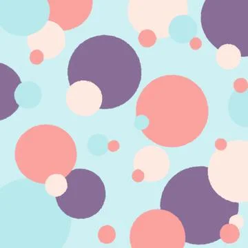 Pastel background circles geometry poster postcard Illustrazione stock