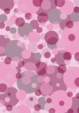 Pastel background circles Pink. Empty confetti template Stock Illustration