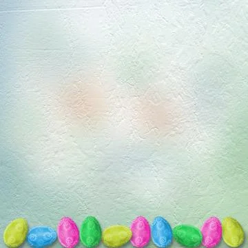 Pastel background with eggs to celebrate Easter Stock Photos