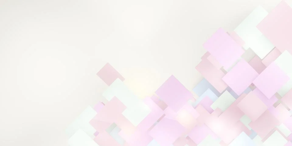 Pastel background geometric tile hierarchy of abstract squares For pasting .. Stock Illustration