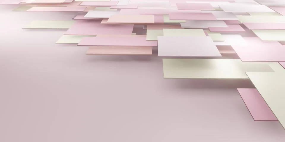 Pastel background geometric tile hierarchy of abstract squares For pasting .. Stock Illustration