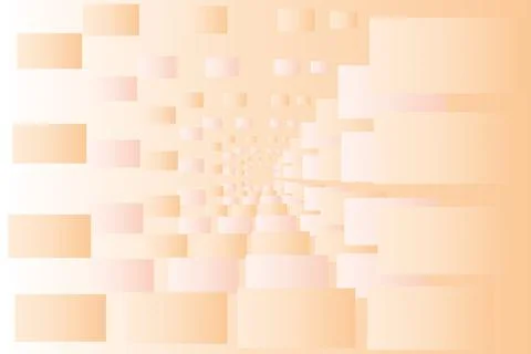 Pastel background of squares with decreasing perspective. Vector template Stock Illustration