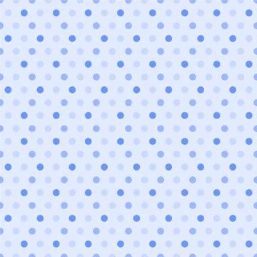 Pastel Blue Polka Dot Seamless Pattern with Soft Blue Circle Design 스톡 일러스트