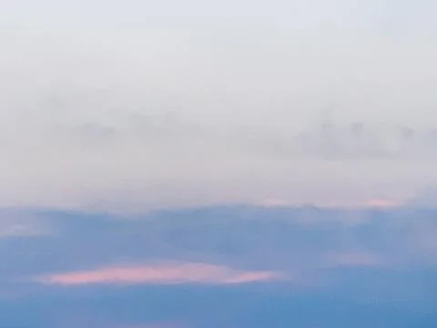 Pastel Blue Sky with Thin Cloud Layers Over Jakarta Indonesia Stock Photos