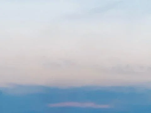 Pastel Blue Sky with Thin Cloud Layers Over Jakarta Indonesia Stock Photos