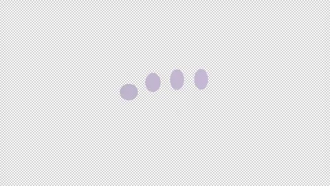 Pastel Bouncing Dots Loading Animation Seamless Infinite Loop Video stock 330445161