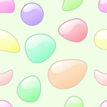 Pastel bubble seamless background. Illustrazione stock