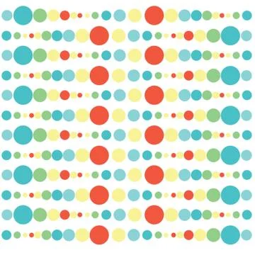 Pastel Bubbles Pattern Background Stockillustratie
