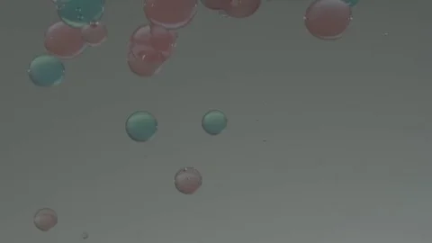 Pastel Bubbles Rising Background Stock Footage 77780432