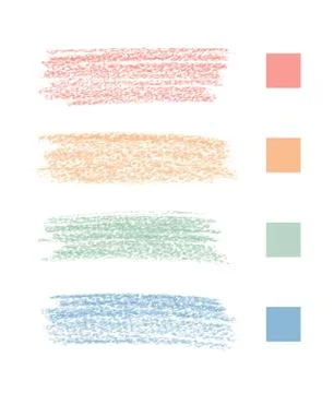 Pastel chalks Stock Illustration