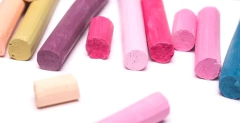 Pastel chalks Stock Photos