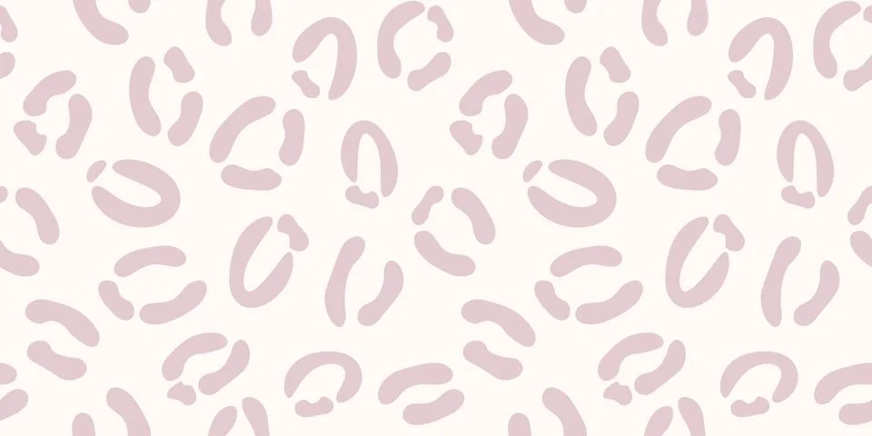 Pastel cheetah print, leopard pattern, animal print seamless repeat vector. Stock Illustration