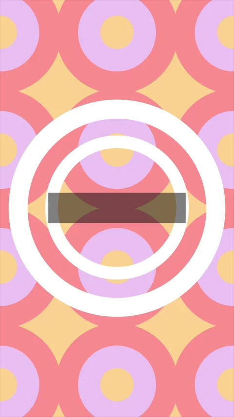 Pastel Circle Pattern Animation with White Rings Stock Footage 347133144
