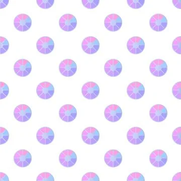 Pastel circle pattern creating a seamless abstract background design Stock Illustration