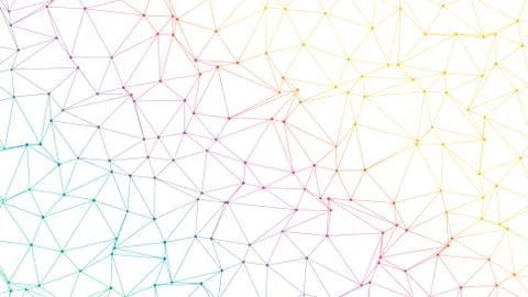 Pastel Clever Technology Low Poly Banner Design Stockillustratie