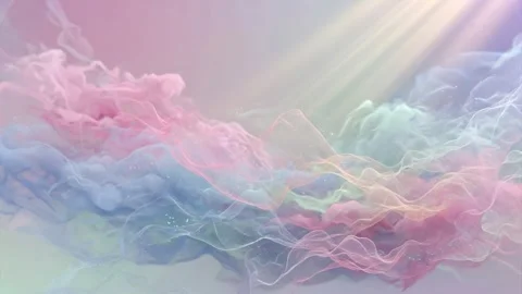 Pastel Cloud Mesh Motion Background Loop 4K Vidéo 338081071