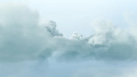 Pastel Cloud Shine Over Horizon Stock Footage 310304596