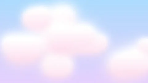 Pastel clouds drifting across soft sky animated gradient background Vídeos de archivo 348283304