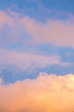 Pastel Clouds During Sunset Foto stock