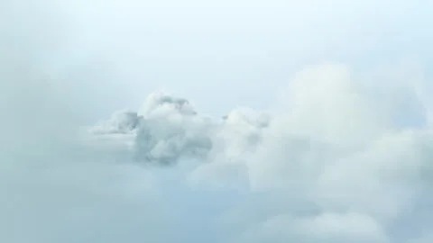 Pastel Clouds Floating with Shine Stock Footage 310732641