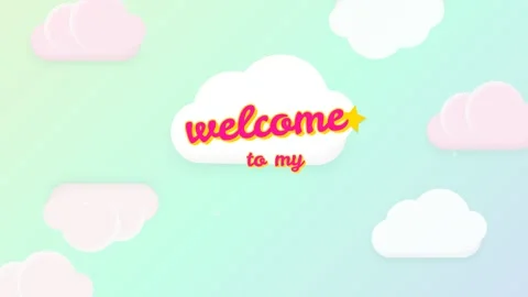Pastel Cloudscape Animation Loop Background Vidéo 330975648