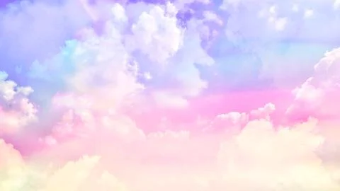 Pastel cloudy sky. Stock Photos