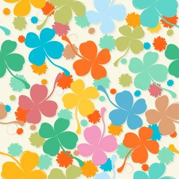Pastel clover Stock Illustration
