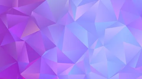 Pastel Cold Colors Low Poly Banner Design Stock Illustration