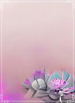 Pastel color background frame pattern for invitation Foto stock