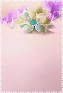 Pastel color background frame pattern for invitation Foto stock
