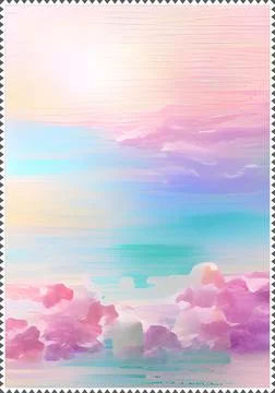 Pastel color background frame pattern for invitation Foto stock