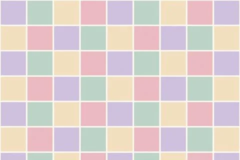 Pastel color block pattern background with soft lilac, mint, beige and pink.. Stock-Illustration