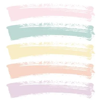 Pastel Color Brushes Stock-Illustration
