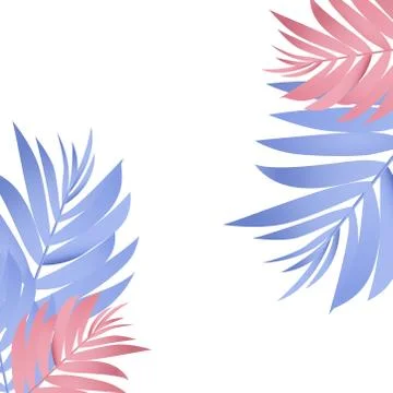 Pastel color leaf background Stock Illustration