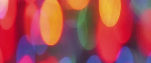 Pastel color tones of string lights for garland 4K anamorphic video Stock Footage 318340177