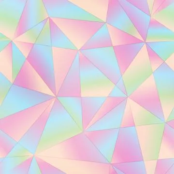 Pastel color triangle pattern Illustrazione stock