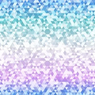 Pastel color triangle seamless pattern. Stock Illustration