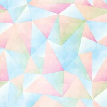 Pastel color triangle seamless pattern 스톡 일러스트